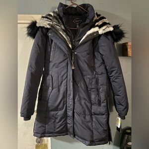 1 Madison NavyGreen 3 Layer Outdoor Parka Jacket Size M